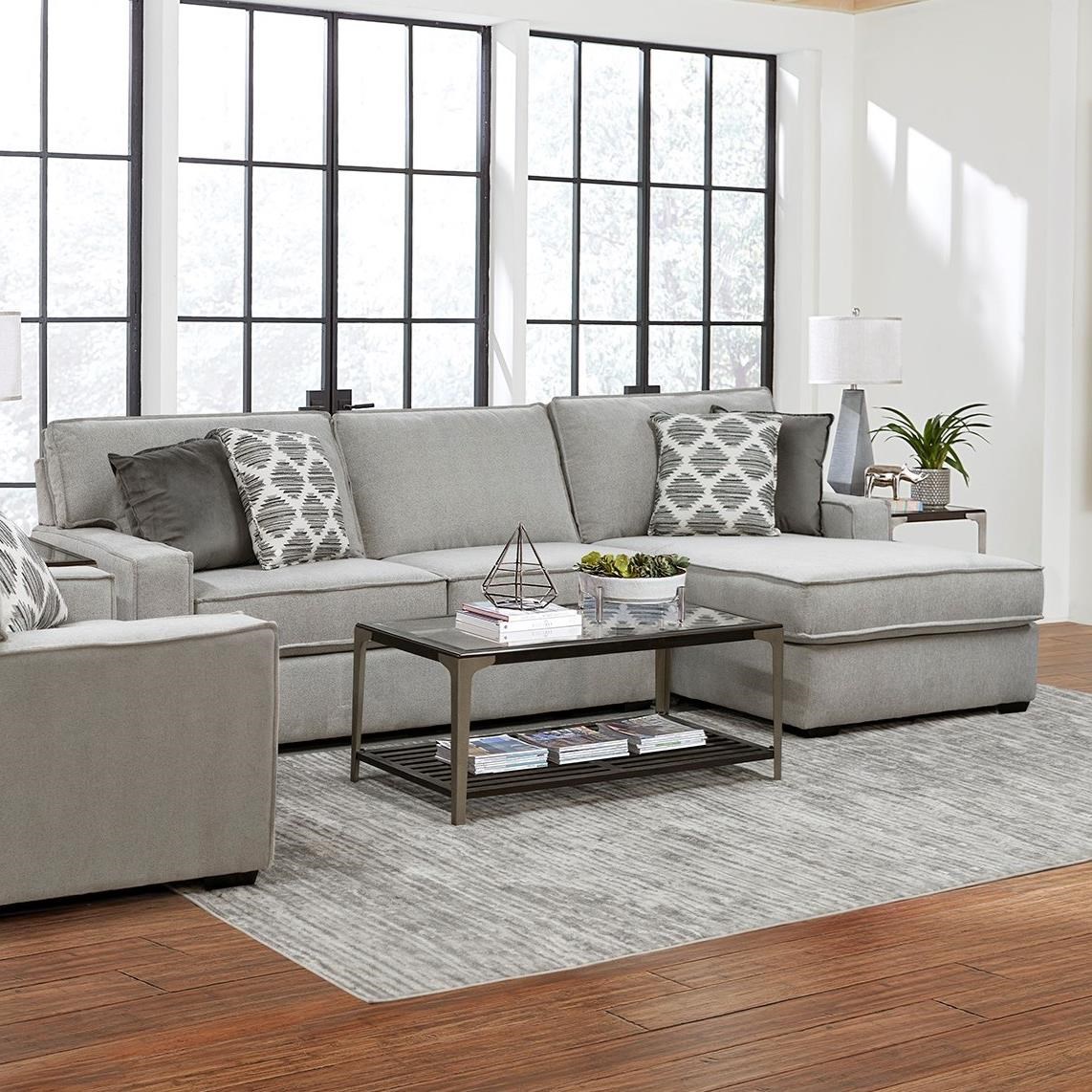 England Lyndon Contemporary Sectional with Chaise Sheely's Furniture